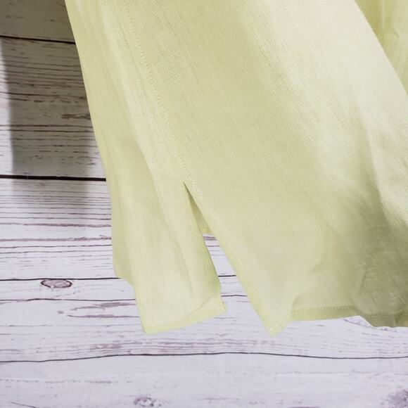 Talbots Women's Pure Irish Linen Button Down Long Sleeve Top Size 10 - Picture 10 of 14